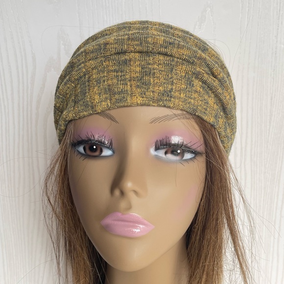 Mustard Knit Wide Twisted Headband, Headwraps, Headbands - Picture 4 of 6